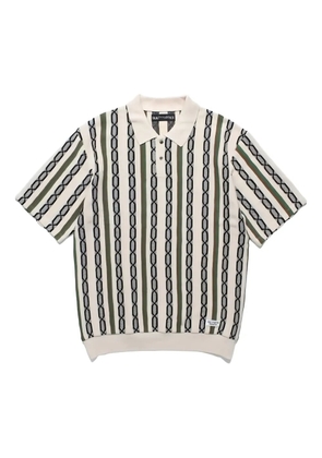 WACKO MARIA knitted cotton polo shirt - Neutrals