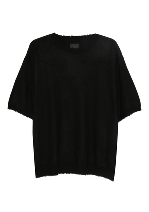 Frei-Mut Keith frayed-edge T-shirt - Black