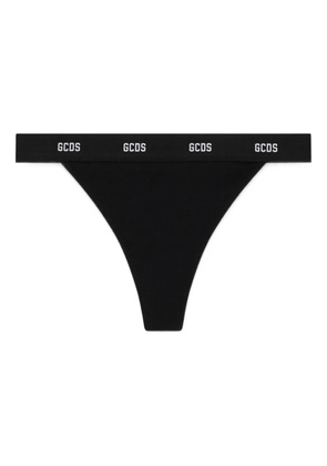 GCDS logo-band thong - Black