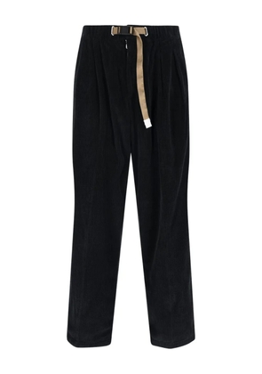 White Sand corduroy belt trousers - Black