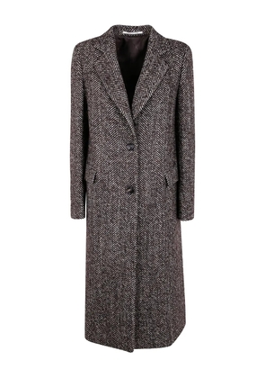 Tagliatore Amanda herringbone-pattern coat - Brown