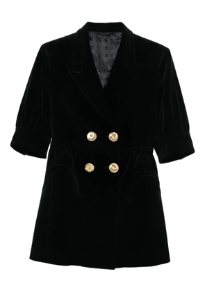 Blazé Milano velvet double-breasted dress - Black