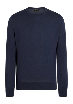 Zegna crew-neck sweater - Blue