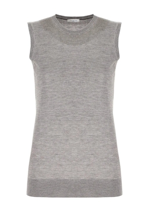 Malo rhinestone-embellished knitted top - Grey