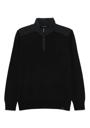Paul & Shark high-neck wool half-zip sweater - Black
