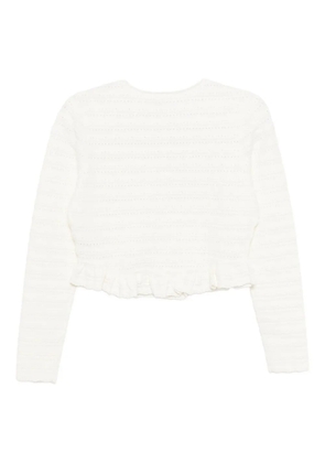 LoveShackFancy Rogan cardigan - Neutrals