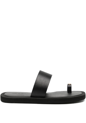 Tory Burch square toe sandals - Black