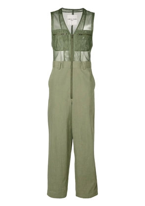 Comme Des Garçons Pre-Owned zipped jumpsuit - Green