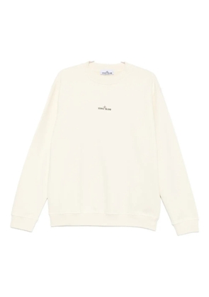 Stone Island logo-print cotton sweatshirt - Neutrals
