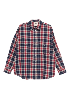 Aniye By check pocketed shirt - Blue