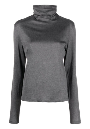 Saint Laurent Pre-Owned 2000s roll-neck long-sleeve T-shirt - Grey