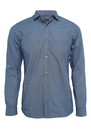 Zegna patterned cotton shirt - Blue