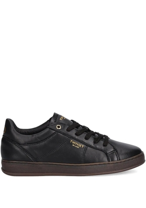 TWINSET logo-print sneakers - Black