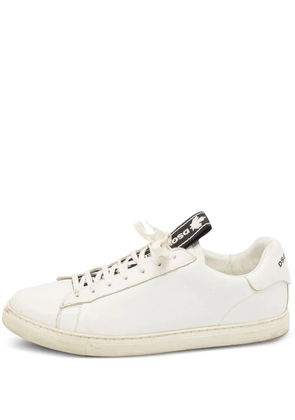 DSQUARED2 pre-owned leather sneakers - White
