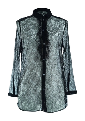 Burberry Pre-Owned lace shirt - Black