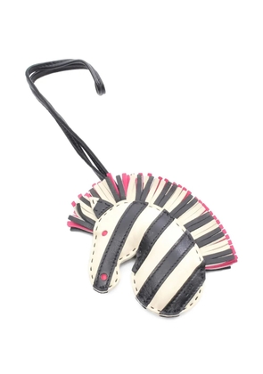 Hermès Pre-Owned 2021s Jeezy Savannah striped bag charm - Neutrals