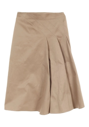 Christian Dior Pre-Owned 2010s asymmetric mini skirt - Neutrals