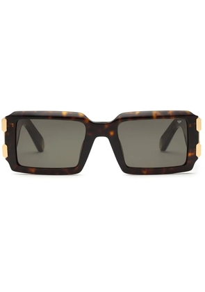 Philipp Plein Eyewear Plein Eagle rectangular sunglasses - Brown