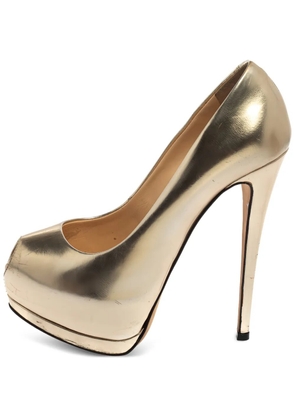 Giuseppe Zanotti peep-toe platform pumps - Gold