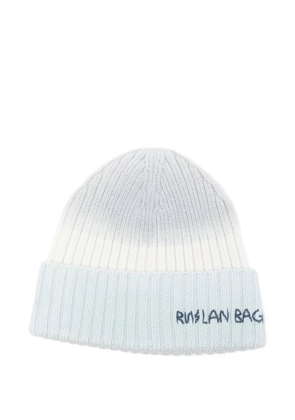 Ruslan Baginskiy ribbed-knit logo beanie - Blue