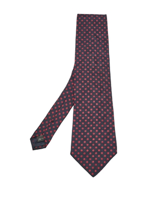 Ermenegildo Zegna Vintage polka-dot silk tie - Blue