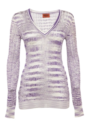 Missoni Pre-Owned open-knit top - Purple