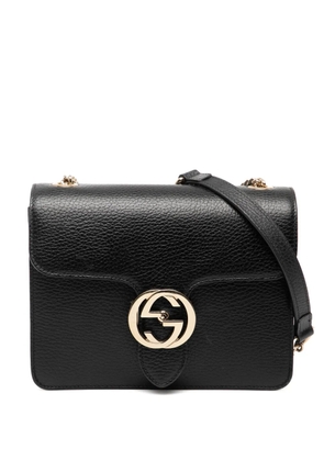 Gucci Pre-Owned 2000-2015 Small Dollar Calfskin Interlocking G crossbody bag - Black