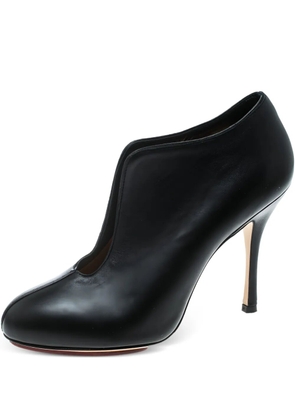 Charlotte Olympia 105mm leather heeled boots - Black