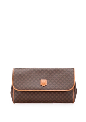 Celine Pre-Owned 1993 Macadam Coated Canvas clutch bag - Brown