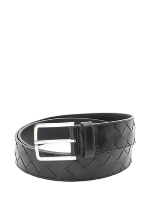 Bottega Veneta Pre-Owned 2020s Intrecciato leather belt - Black