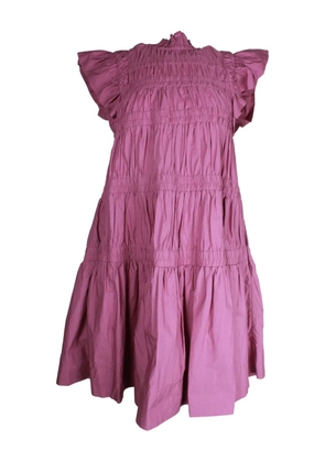 Sea Steph flutter-sleeve midi dress - Pink