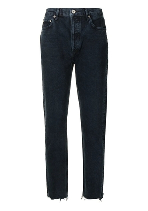 AGOLDE mid-rise tapered-leg slim jeans - Blue