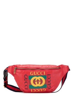 Gucci Pre-Owned 2000-2015 Grained Calfskin Logo belt bag - Red