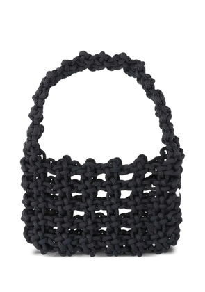 Kara knotted shoulder bag - Black