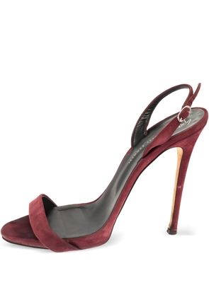 Giuseppe Zanotti Vintage 130mm suede slingback sandals - Red