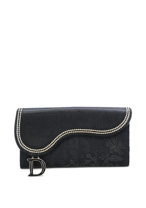Christian Dior Pre-Owned 2005 Trotter embroidered-detail wallet - Black