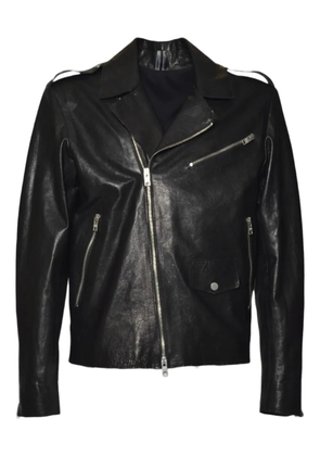 D-FOUR biker leather jacket - Black