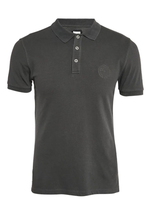 Armani Vintage logo-embroidered polo shirt - Grey