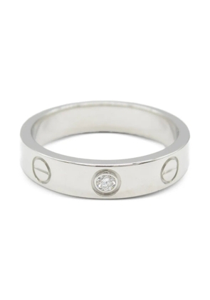 Cartier 2010s 18K white gold mini Love ring