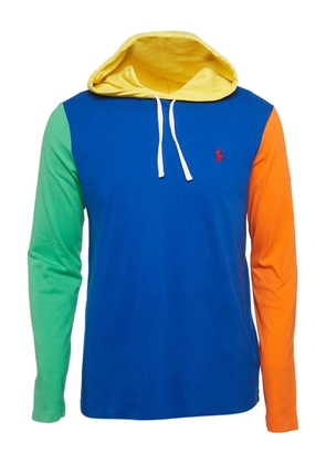 Polo Ralph Lauren Vintage logo-embroidered cotton hoodie - Blue