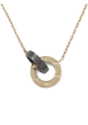 Cartier 10's 18kt rose gold Love diamond necklace - Pink