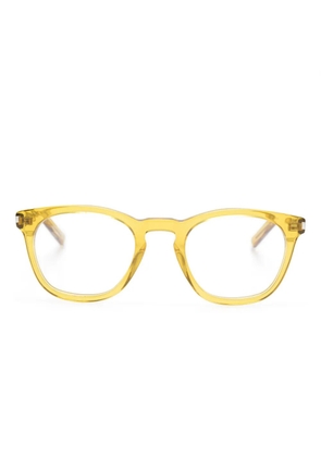 Saint Laurent Eyewear square-frame glasses - Yellow