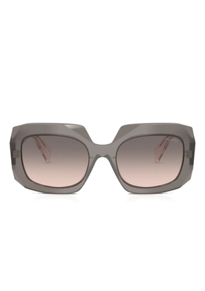 Prada Eyewear Symbole oversized-frame sunglasses - Grey