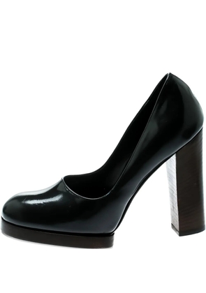 Gucci Pre-Owned leather heeled pumps - Black