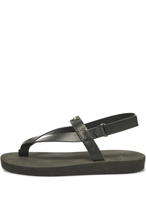 Giuseppe Zanotti Vintage leather flat sandals - Black