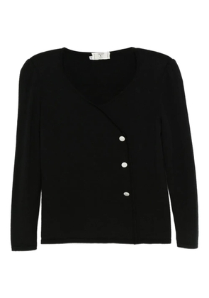 Valentino Garavani Pre-Owned 1980s buttoned sweater - Black