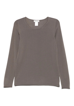Le Tricot Perugia crew-neck top - Brown