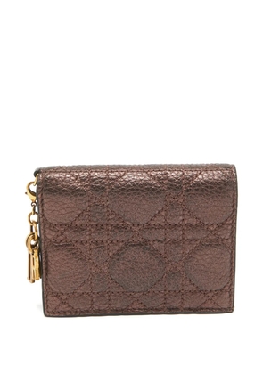 Christian Dior Pre-Owned quilted leather cardholder - Brown