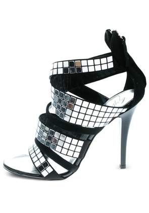 Giuseppe Zanotti Vintage 110mm mirror-embellished sandals - Silver