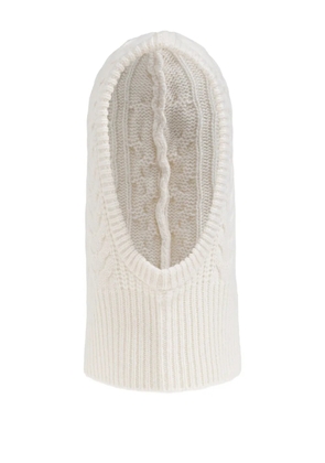 Lisa Yang cable-knit balaclava - White